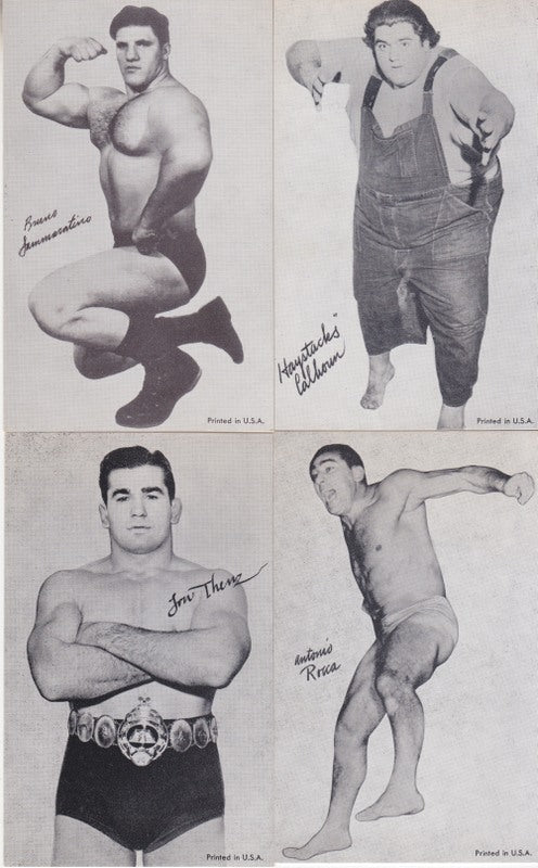 1965 Exhibit Supply Co. Popular Wrestlers Set(W469) (16) Nm approx 2017 value:$150 PW Catalog