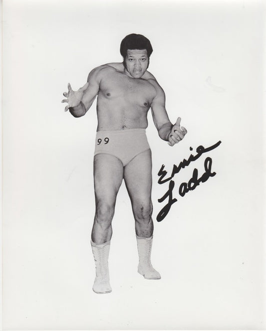 1970s WWWF Ernie Ladd (Pre-Printed Autograph) Promo Photo