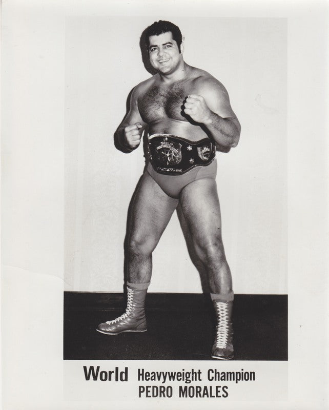 1970's WWWF CHAMPION Pedro Morales Promo Photo PWcatalog