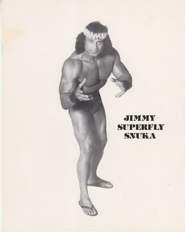 1980's WWWF Jimmy Superfly Snuka Promo Photo PWcatalog