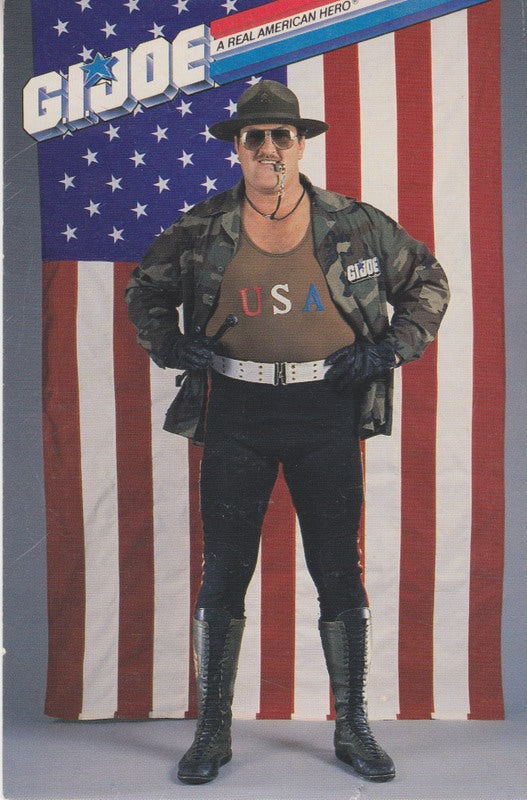 1980's GI Joe Sgt. Slaughter Postcard (Signed on back) approx 2017 value:$20