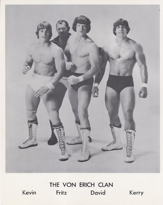 1982 WCCW Von Erich Clan vintage Promo Photo PWcatalog