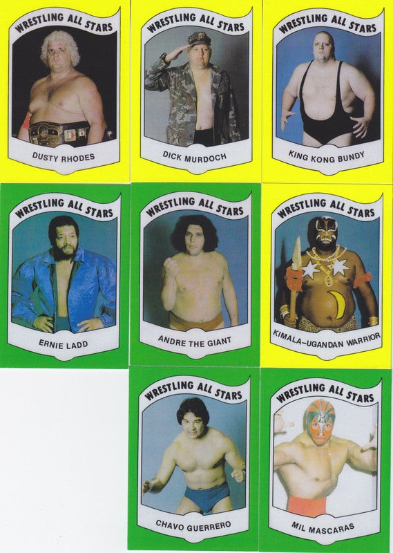 1983 Pro Wrestling Ent. Mid South Wrestling All Stars custom set (26) (unlicensed:images taken from '83 Mid-South Calendar) PW Catalog