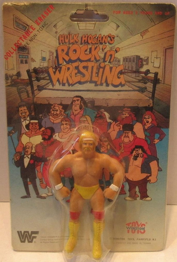 WWF Winston Toys Hulk Hogan's Rock 'N' Wrestling Collectable Erasers Hulk Hogan [With Arms Down] Action & Toy Figures PWcatalog