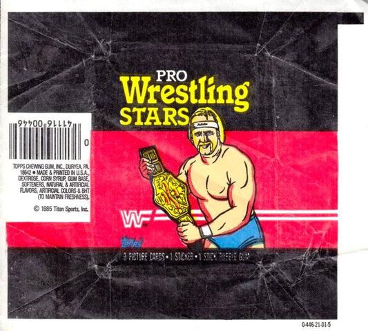 WWF Hulk Hogan Pro Wrestling Stars Topps 1985 Bubble Gum - image 2