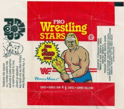 WWF Hulk Hogan Pro Wrestling Stars Topps 1986 Bubble Gum series 2