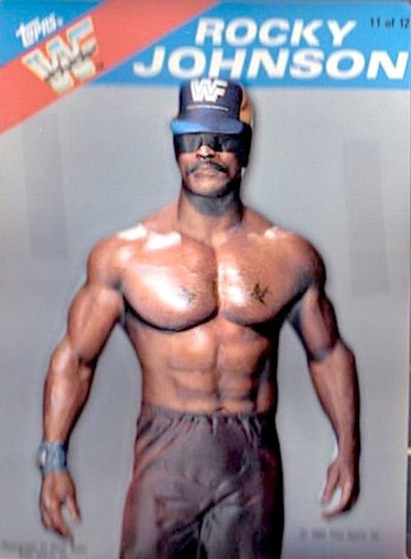 1985 Topps (Test) WWF 3-D Pro Wrestling Stars #11 Rocky Johnson PW Catalog