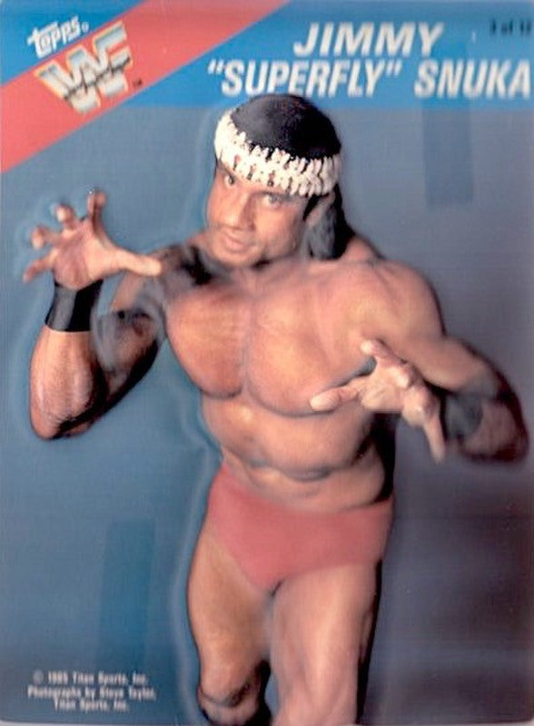 1985 Topps (Test) WWF 3-D Pro Wrestling Stars #3 Jimmy "Superfly" Snuka