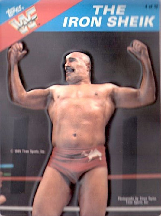 1985 Topps (Test) WWF 3-D Pro Wrestling Stars #4 The Iron Sheik