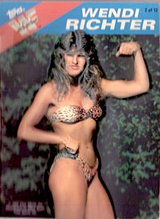 1985 Topps (Test Issue) WWF 3-D Pro Wrestling Stars #2 Wendy Richter