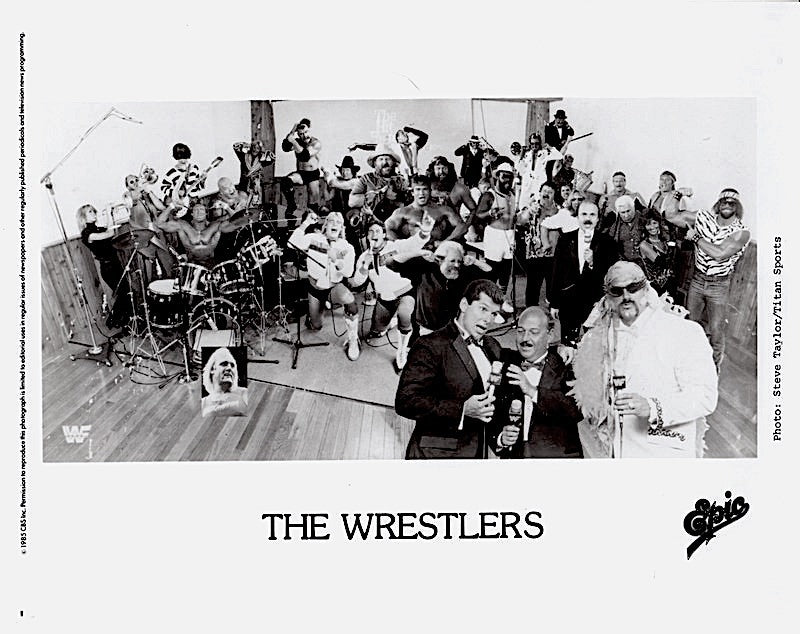 1985 The Wrestlers w/Vince McMahon Jesse "The Body" Ventura Epic Records PWcatalog
