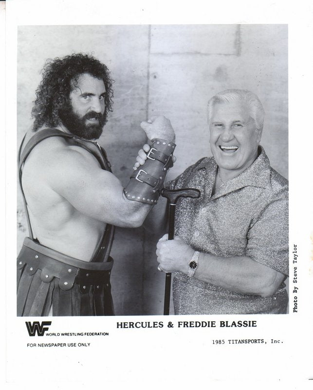 WWF-Promo-Photos1985-Hercules-Freddie-Blassie-