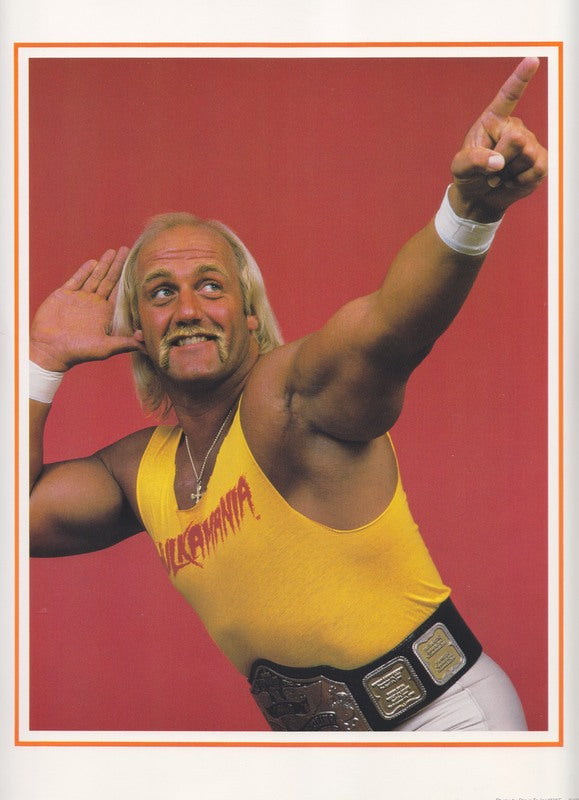 1986 Hulk Hogan 10x12 Titan Sports color promo (copyright at bottom) PWcatalog