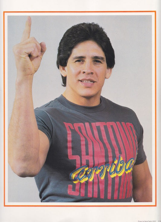 1986 Tito Santana 10x12 Titan Sports Color Promo (Copyright at Bottom)