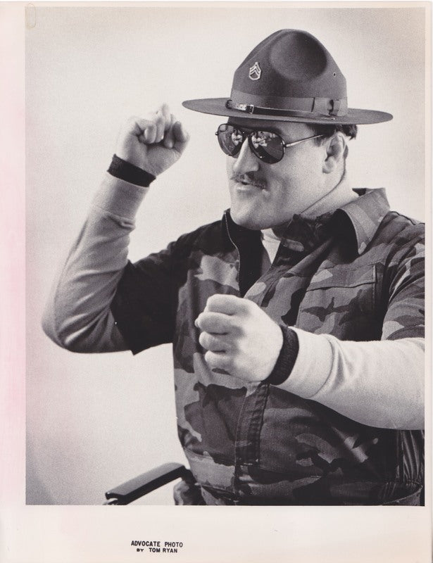 1986 AWA Sgt. Slaughter Vintage 7x9 Photo Promo Photo