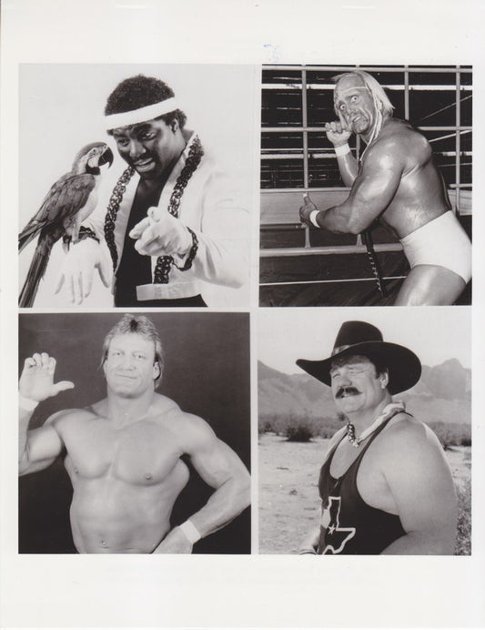 WWF-Promo-Photos1987-NBC-Saturday-Night's-Main-Event10-Hogan,-Koko,-Mulligan-Orndorff-in-Battle-Royal-