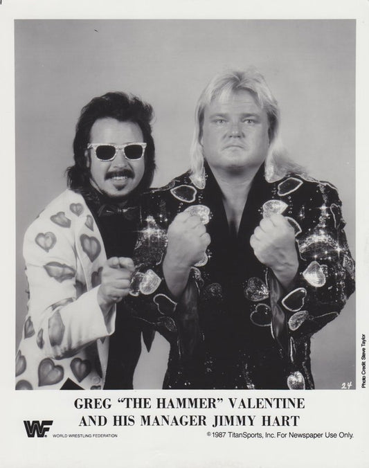 1987 Greg "The Hammer" Valentine w/Jimmy Hart