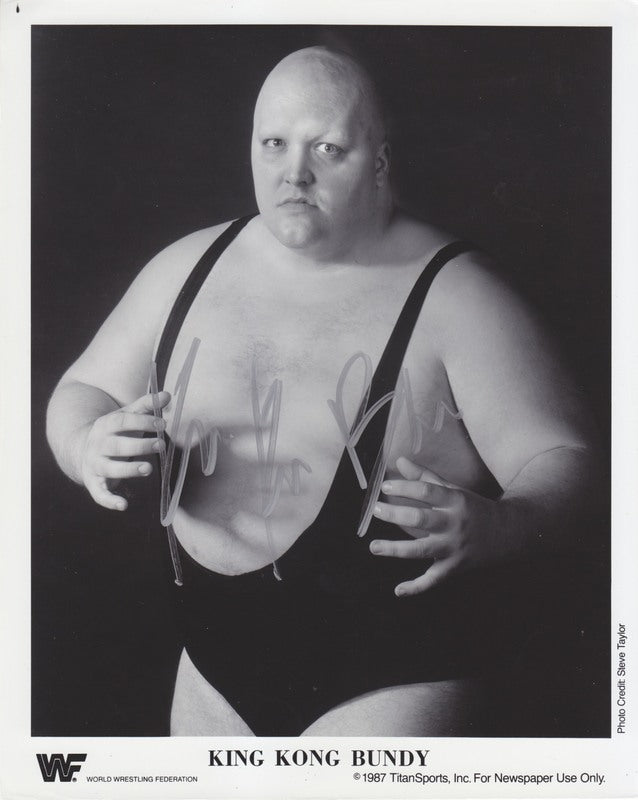 WWF-Promo-Photos1987-King-Kong-Bundy-signed-
