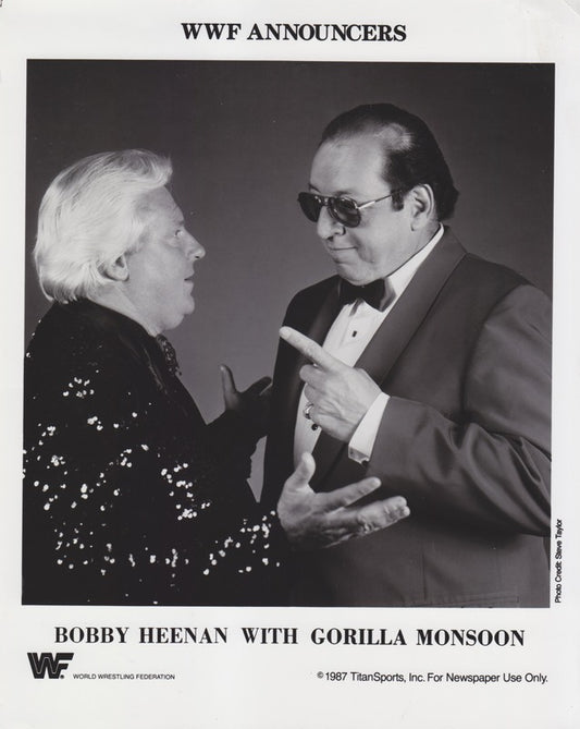 1987 WWF Announcers Bobby Heenan Gorilla Monsoon (Wrestling Challenge) PWcatalog