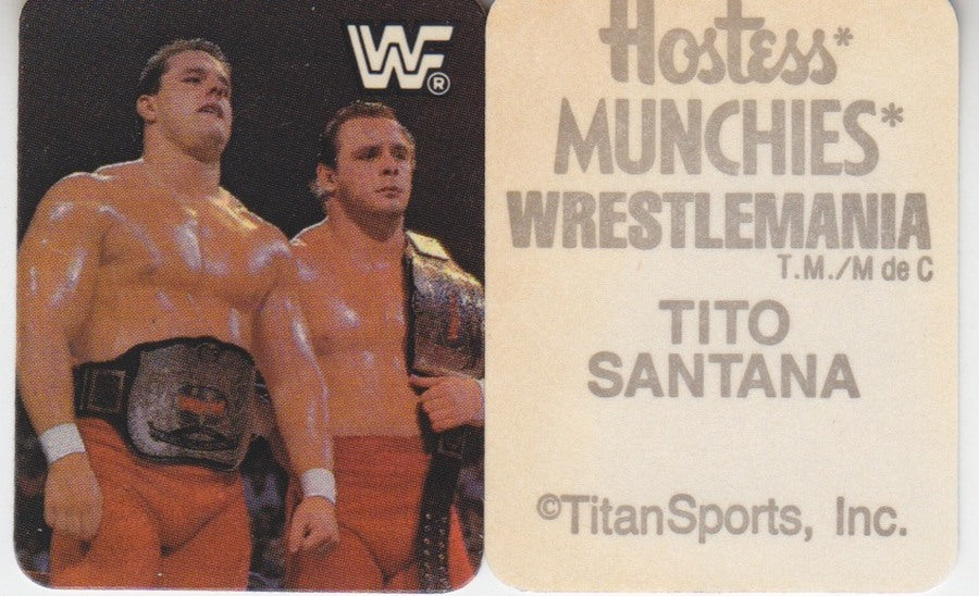 1987 Hostess Muchies WWF Wreslemania Sticker Set (20) Ex/Nm approx 2017 value:$25 PW Catalog