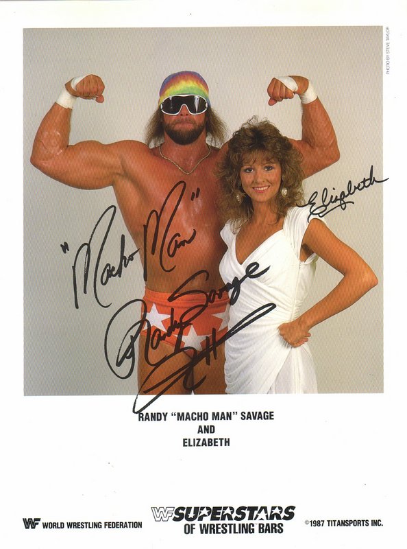 1987 Macho Man Randy Savage w/Elizabeth Superstars of Wrestling Ice Cream Bars color PWcatalog