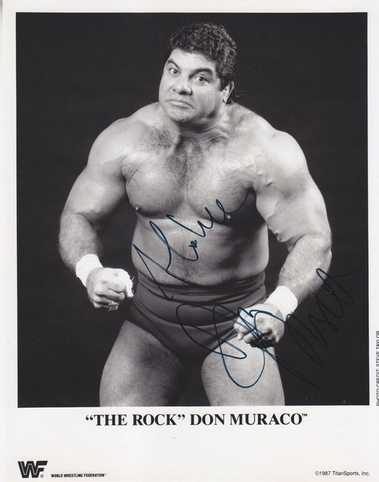 WWF-Promo-Photos1987-The-Rock-Don-Muracosigned-