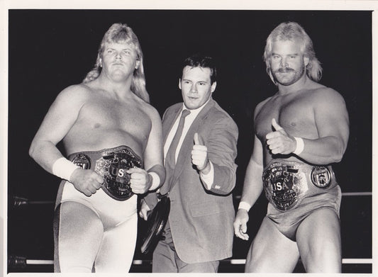 1987 NWA United States Tag Team Champions Midnight Express Press 7x9 Promo Photo