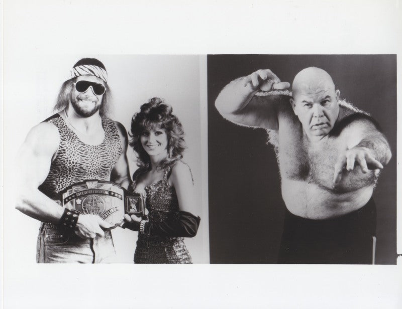 WWF-Promo-Photos1987-NBC-Saturday-Night's-Main-Event10-Randy-Savage-Liz-vs.-George-Steele-