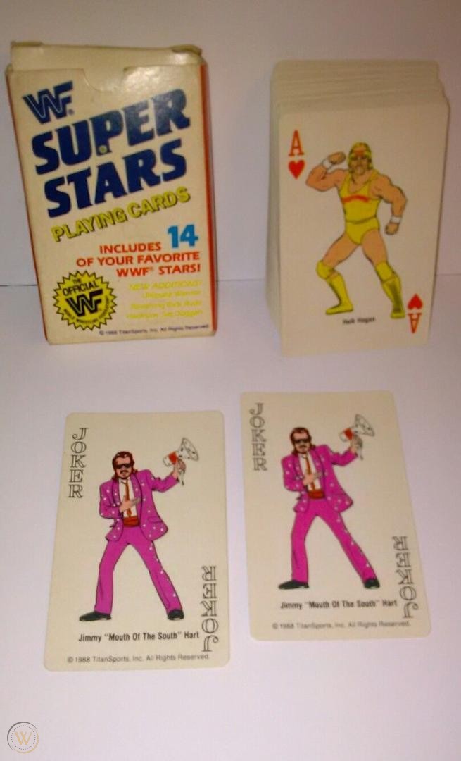 WWF 1988 playing cards