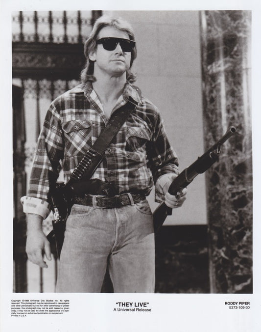 1988 Roddy Piper "They Live" Publicity Photo b/w
