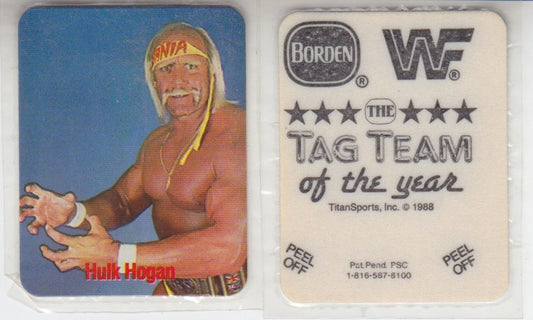 1988 Borden/Jay's Chips WWF Tag Team of the Year Sticker Set (12) Nm Approx 2017 value:$25