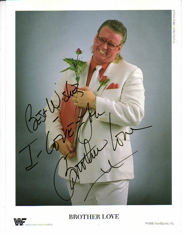 1988 Brother Love (signed) color PWcatalog