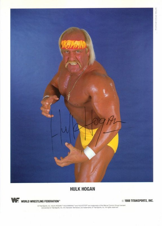 1988 Hulk Hogan (Facsimile auto)color