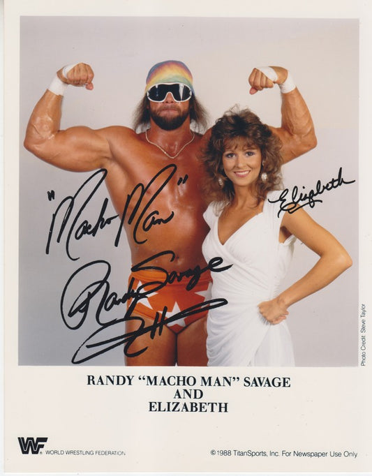 WWF-Promo-Photos1988-Macho-Man-Randy-Savage-Elizabeth-8x10-facsimile-autos-