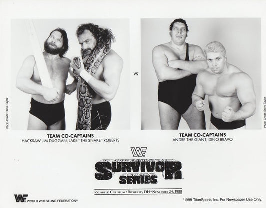 1988 Survivor Series: Andre/Bravo Team vs. Hacksaw/Snake Team
