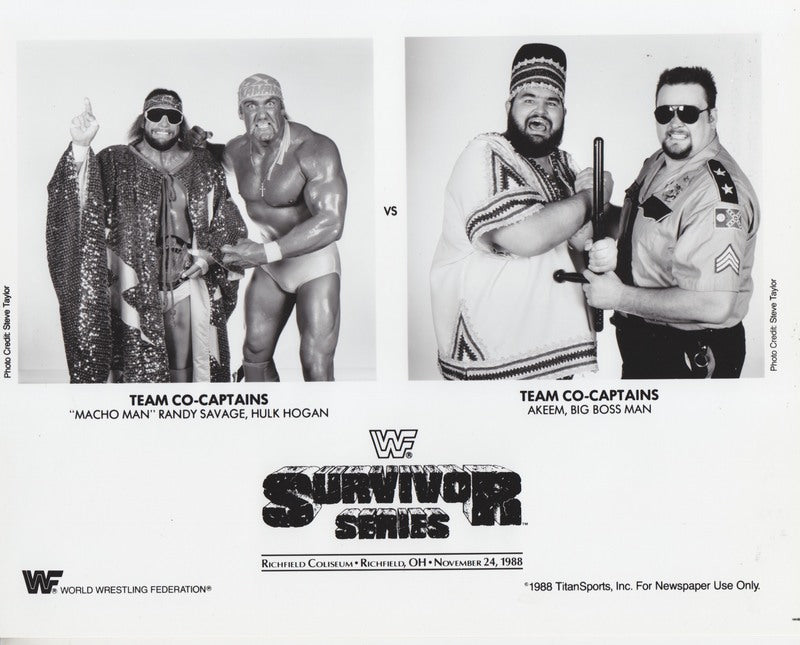 WWF-Promo-Photos1988-Survivor-Series-Mega-Powers-Team-vs.-Twin-Towers-Team-