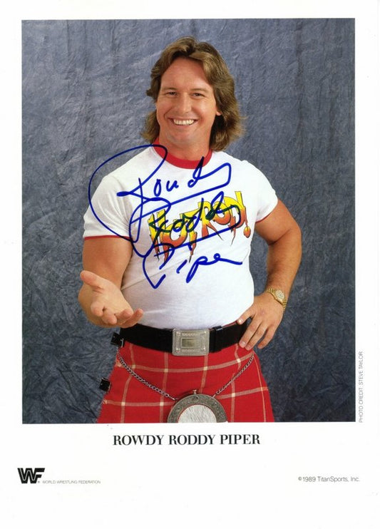 WWF-Promo-Photos1989-Rowdy-Roddy-Piper-autographed-color-