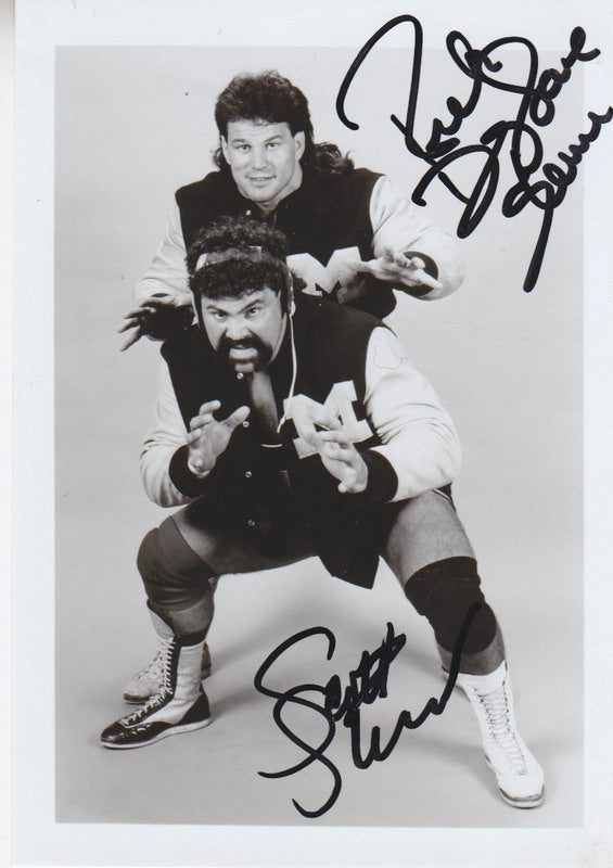 NWA/WCW Steiner Brothers (signed) vintage 5x7 PW Catalog