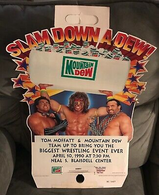 Ultimate Warrior Mountian Dew Promotional Cups