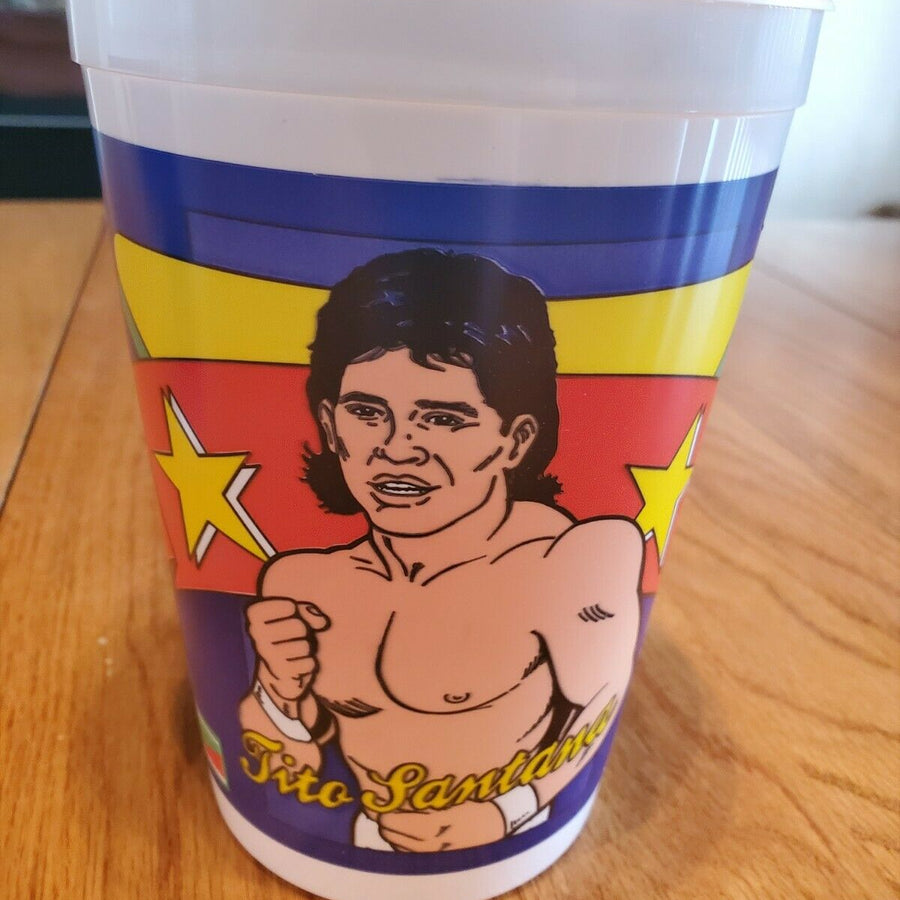 Tito Santana Mountian Dew Promotional Cups PWcatalog