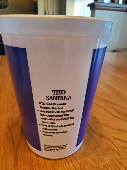 Tito Santana Mountian Dew Promotional Cups