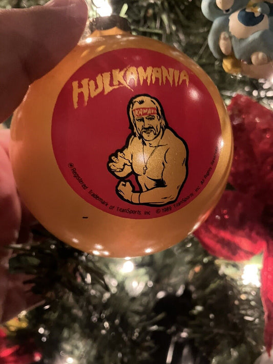 WWF Hulk Hogan Christmas Ornament 1989