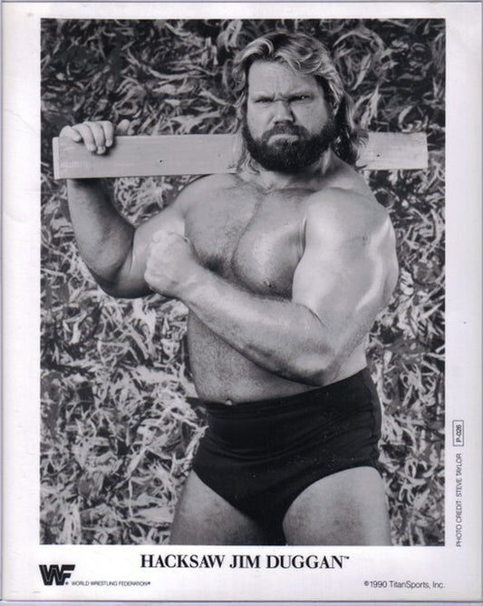 1990 Hacksaw Jim Duggan P026 b/w