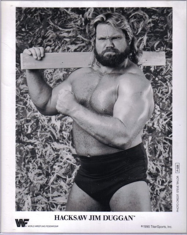 1990 Hacksaw Jim Duggan P026 b/w