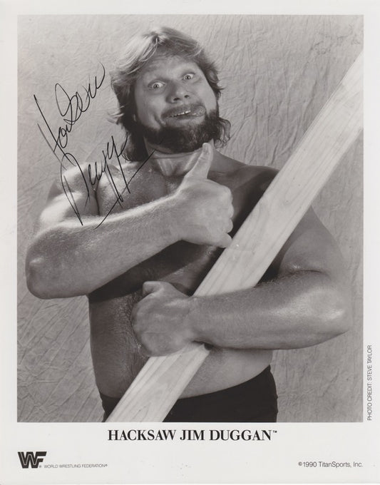 WWF-Promo-Photos1990-Hacksaw-Jim-Duggan-signed-