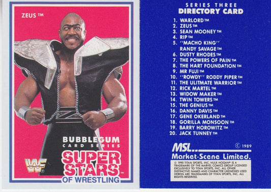 1989 Market-Scene Ltd. WWF Superstars of Wrestling Series 3A (20+xlist) Nm approx 2020 value:$300