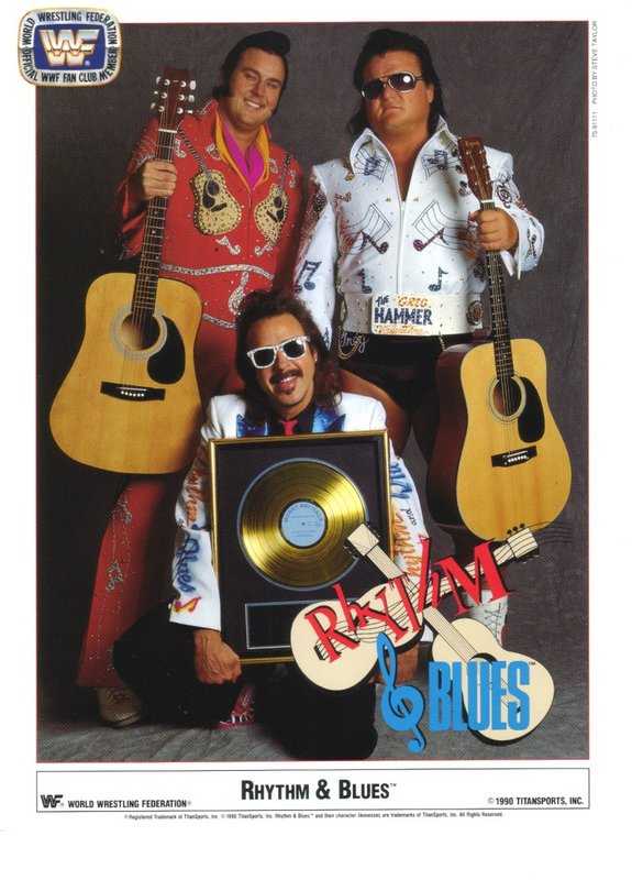 1990 Rhythm Blues w/Jimmy Hart fan club color PWcatalog