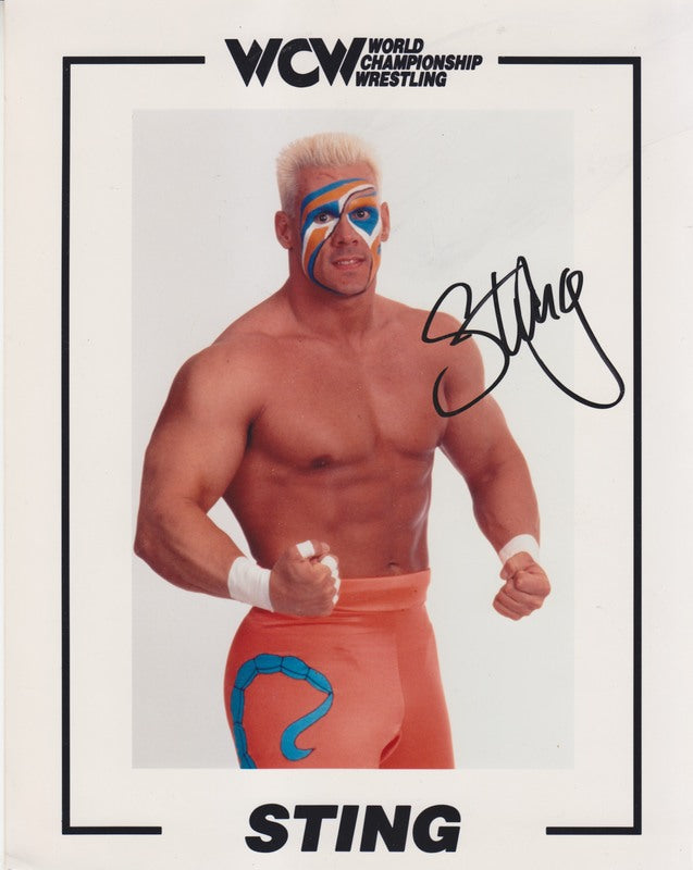 WCW Sting (Signed) 8x10