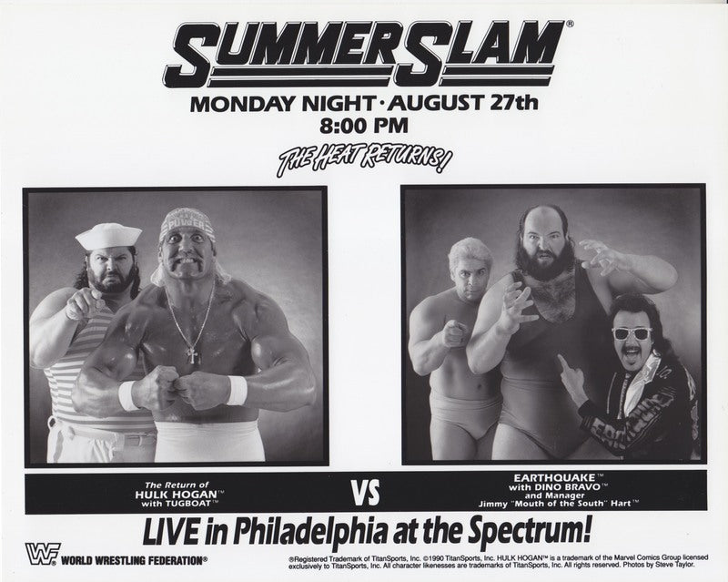 1990 Summerslam Hulk vs. Earthquake PWcatalog