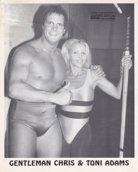 1990 USWA Gentleman Chris Toni Adams Promo Photo